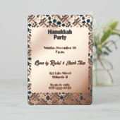 Hanukkah menorah folieneinladung (Stehend vorne)