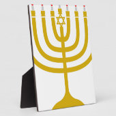 Hanukkah Menorah Fotoplatte (Seite)