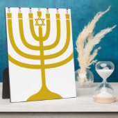 Hanukkah Menorah Fotoplatte (Seite)