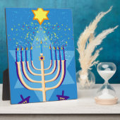 hanukkah menorah fotoplatte (Seite)