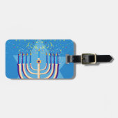hanukkah menorah gepäckanhänger (Vorderseite horizontal)