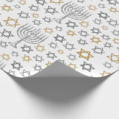 Hanukkah Menorah Geschenkpapier (Ecke)