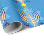 hanukkah menorah geschenkpapier (Rolleneckpunkt)