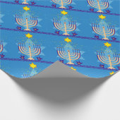 hanukkah menorah geschenkpapier (Ecke)