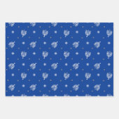 Hanukkah Menorah Geschenkpapier Set (Vorderseite 3)