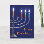 "Hanukkah Menorah." Grußkarte Karte<br><div class="desc">"Hanukkah Menorah." ist ein digitales Bild,  das in Fotoshop eines Hanukkah Menorah gemacht wurde,  mit Kerzen,  die für die dritte Nacht beleuchtet werden. Ich hoffe,  es gefällt dir. Vielen Dank,  Corbie Eva Crouse</div>