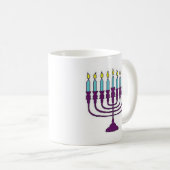 Hanukkah Menorah Kaffeetasse (VorderseiteRechts)
