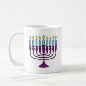 Hanukkah Menorah Kaffeetasse (Links)