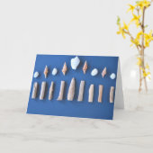Hanukkah Menorah Karte (Gelbe Blume)