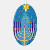 hanukkah menorah keramik ornament (Rechts)