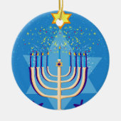 hanukkah menorah keramikornament (Vorne)