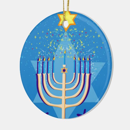 hanukkah menorah keramikornament (Links)
