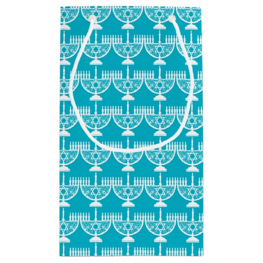 Hanukkah Menorah Kleine Geschenktüte (Rückseite)