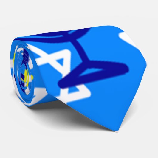 Hanukkah Menorah Krawatte (Gerollt)