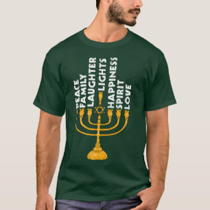 Hanukkah Menorah Lights Familie T-Shirt