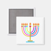 Hanukkah Menorah Lights Holiday Symbol Magnet (Vorderseite/Rückseite)