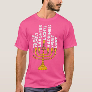 Hanukkah Menorah Lights T - Shirt