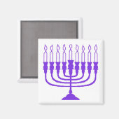 Hanukkah Menorah Magnet (Vorderseite/Rückseite)