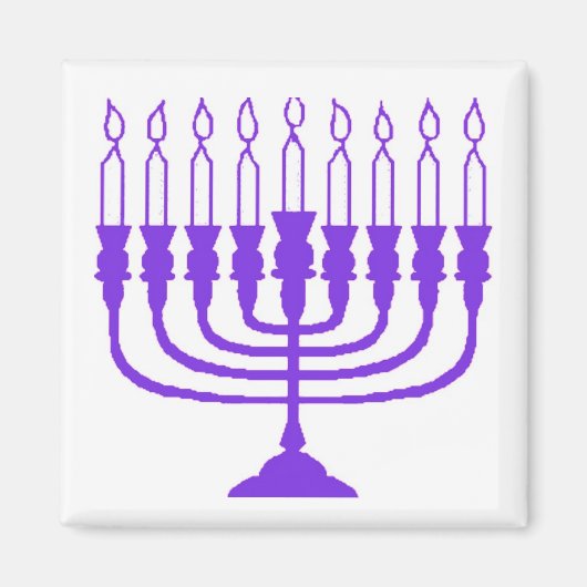 Hanukkah Menorah Magnet (Vorne)