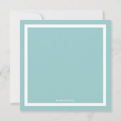 Hanukkah Menorah mit Kerzen in Polka Dot Einladung (Rückseite)