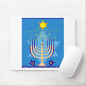 hanukkah menorah mousepad (Mit Mouse)
