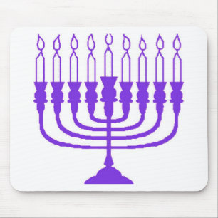 Hanukkah Menorah Mousepad