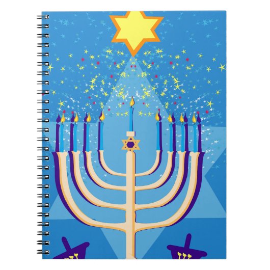hanukkah menorah notizblock (Vorderseite)