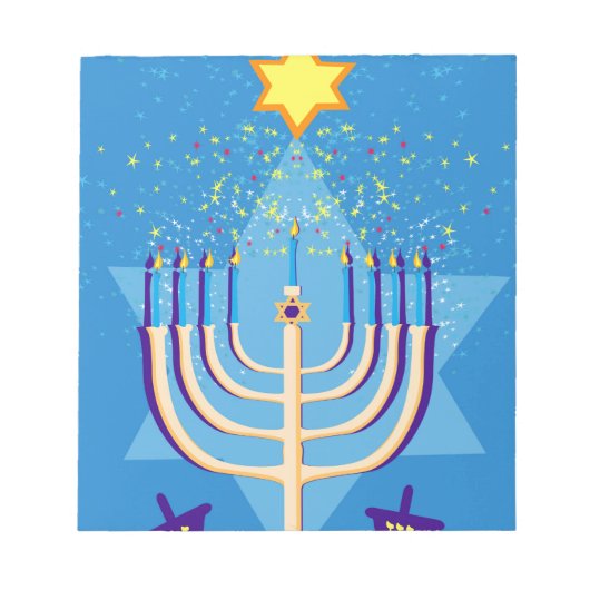 hanukkah menorah notizblock (Vorderseite)