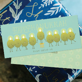 Hanukkah Menorah Olives | Aquamarin Green GroupCar