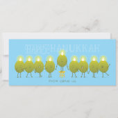 Hanukkah Menorah Olives | Grußkarte (Vorderseite)