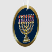 Hanukkah Menorah Ornament (Vorderseite)