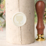 Hanukkah Menorah Personalisiert Wax Seal Stamp<br><div class="desc">Personalisieren Sie Ihren Text.</div>