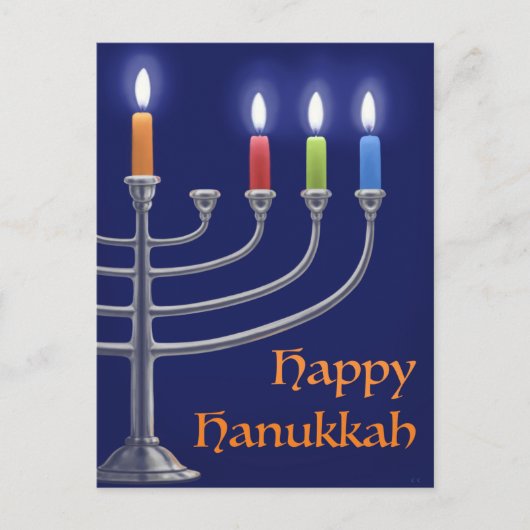 "Hanukkah Menorah." Postkarte (Vorderseite)