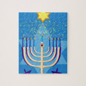 hanukkah menorah puzzle (Vertikal)