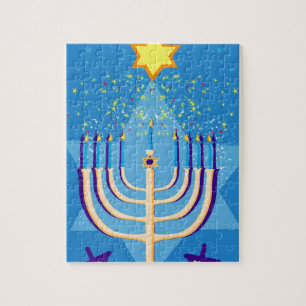 hanukkah menorah puzzle