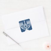 Hanukkah Menorah Quadratischer Aufkleber (Umschlag)