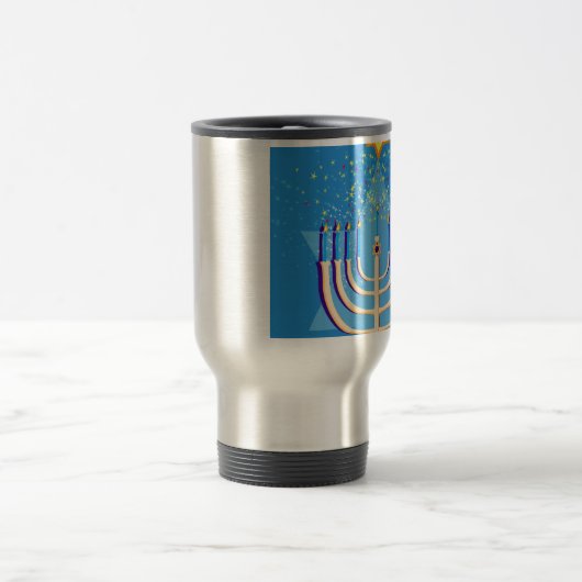 hanukkah menorah reisebecher (Mittel)