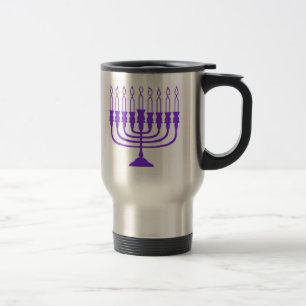 Hanukkah Menorah Reisebecher