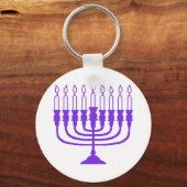 Hanukkah Menorah Schlüsselanhänger (Vorderseite)