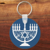 Hanukkah Menorah Schlüsselanhänger (Vorderseite)