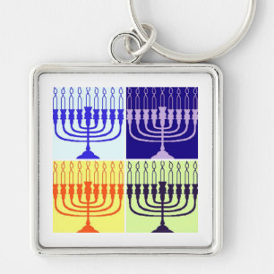 Hanukkah Menorah Schlüsselanhänger