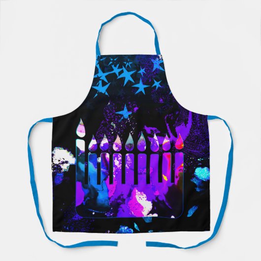 Hanukkah Menorah Schürze (Vorderseite)