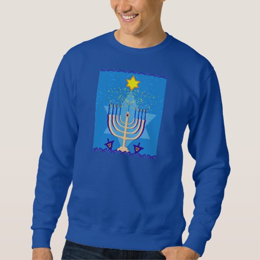 hanukkah menorah sweatshirt (Vorderseite)
