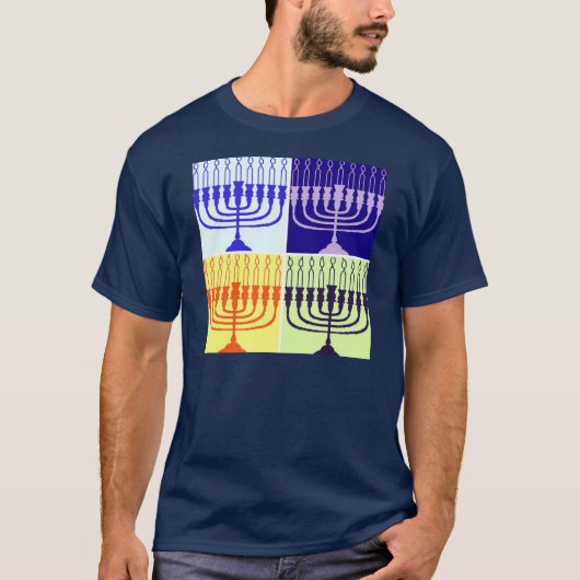 Hanukkah Menorah T-Shirt (Vorderseite)