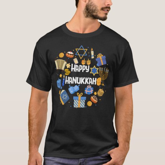 Hanukkah Menorah T-shirt   (Vorderseite)