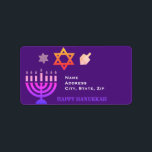 Hanukkah Menorah und Dreidels Adressaufkleber<br><div class="desc">.Feiern Sie acht Tage und acht Nächte des Festivals der Lichter mit Hanukkah-Karten und Geschenken. Das Lichterfest ist hier. Lächle die Menorah, spiele mit dem dreiel und feiere auf Latkes und Sufganiyots. Feiern Sie den Geist von Hanukkah mit Freunden, Familie und Lieben, indem Sie ihnen Happy Hanukkah wünschen.</div>