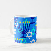 Hanukkah Menorahs Kaffeetasse (Vorderseite Links)