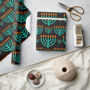 Hanukkah-Menorot Geschenkpapier