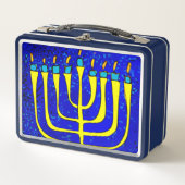 Hanukkah Metall Brotdose (Vorderseite)