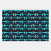 Hanukkah Metallic Bows Geschenkpapier Set (Vorderseite 2)